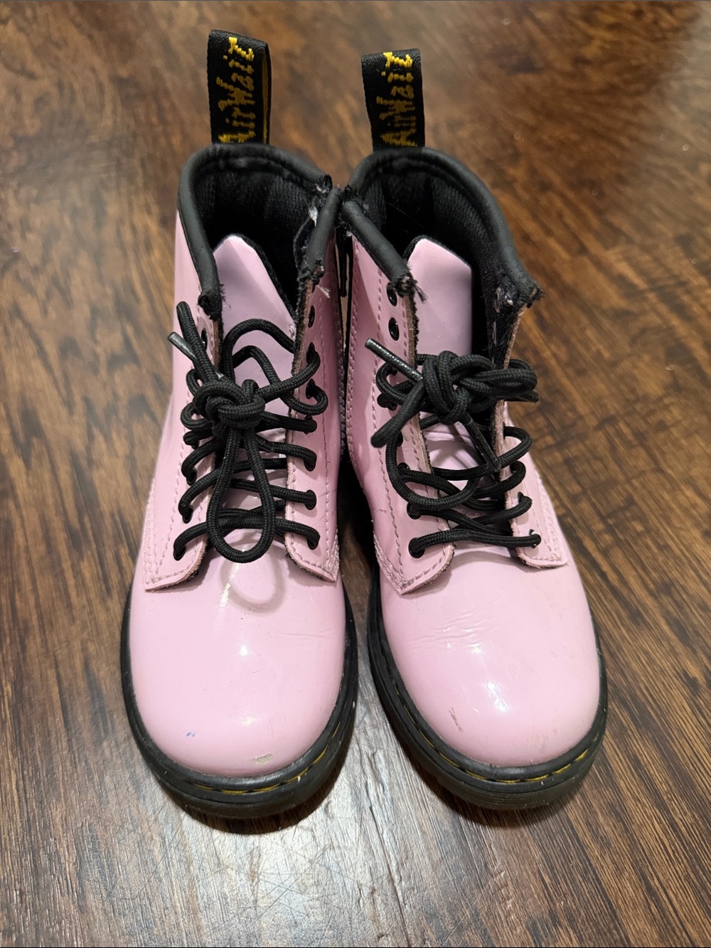 Dr. Martens 1460 Kids Pink Patent Leather Boots US 9 EU 26